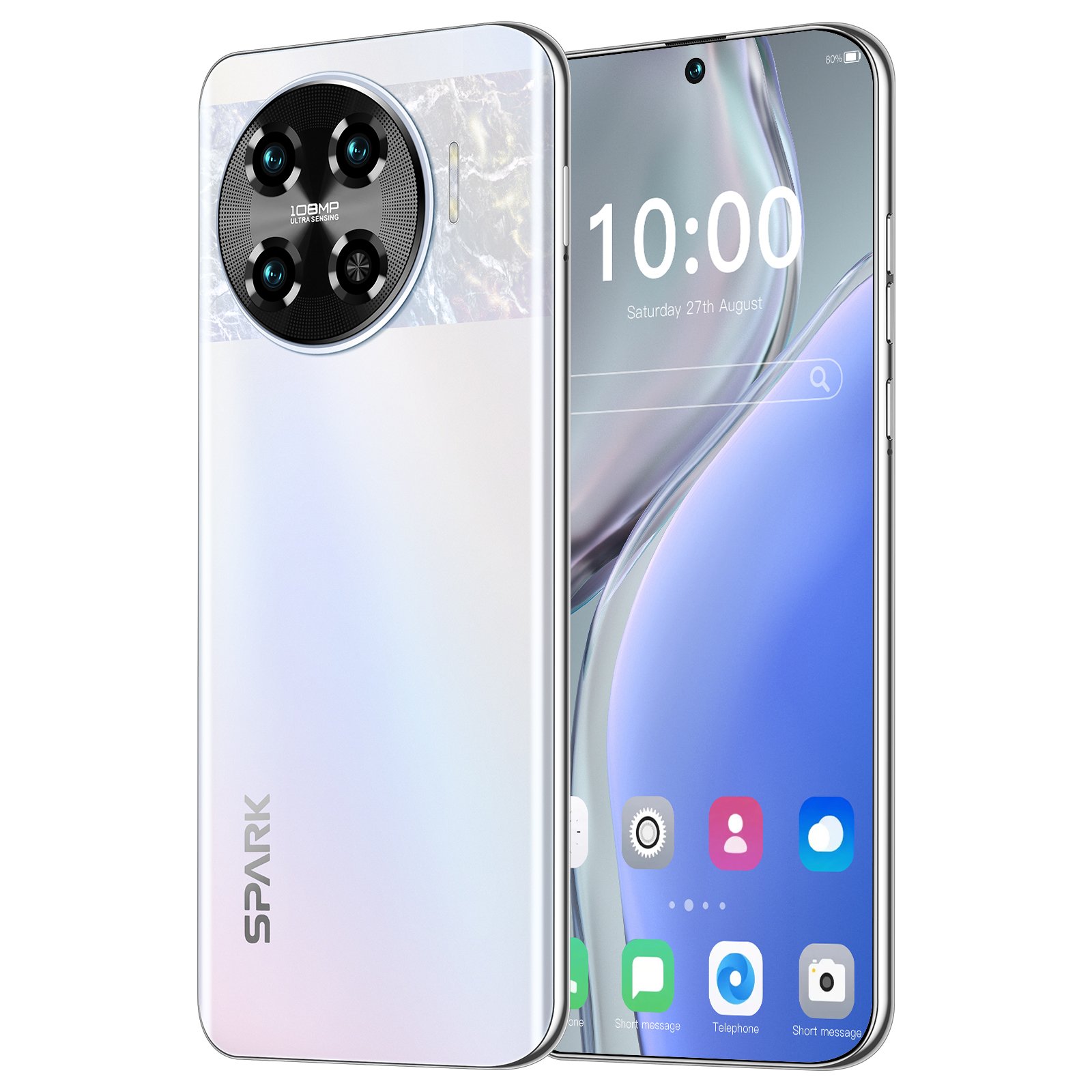 HSDF-Spark 20 Pro+ mode 16GB+1TB 7.6-inch High Quality Super Endurance Mobile Phones dual sim card android 11 smart phone